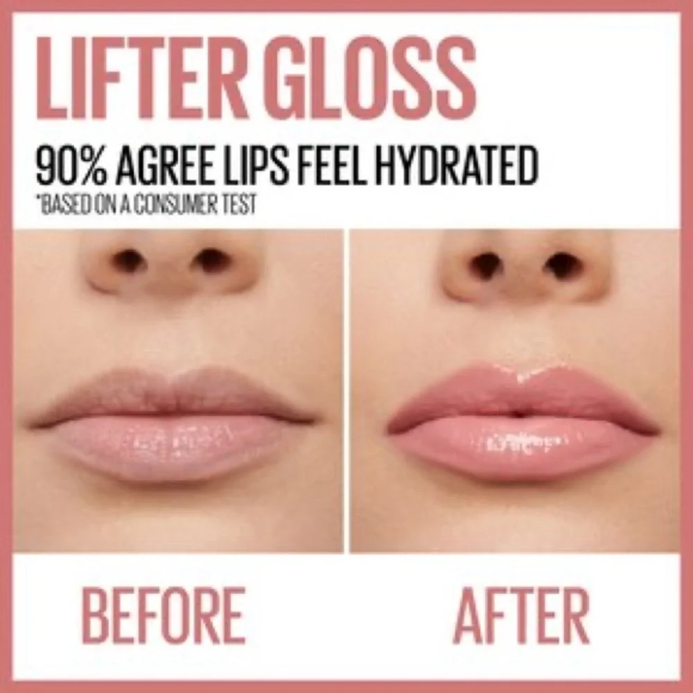 5/$25💜 Maybelline Lifter Gloss Lip Gloss with Hyaluronic Acid in Moon